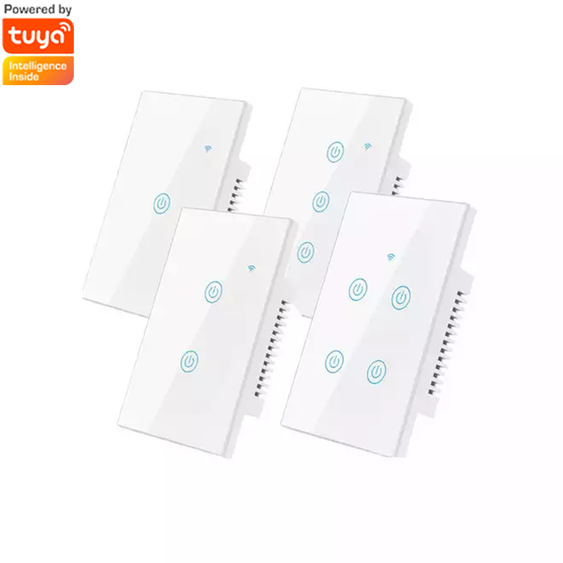 WiFi Smart US Touch Glass Switch Panel 1-4 Gang(RSH-SP001-004-US)